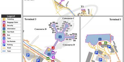 Ben gurion airport terminal 3 do mapa