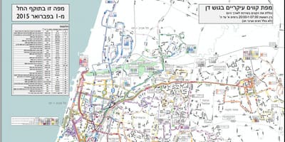Estação Central de ônibus de Tel Aviv mapa